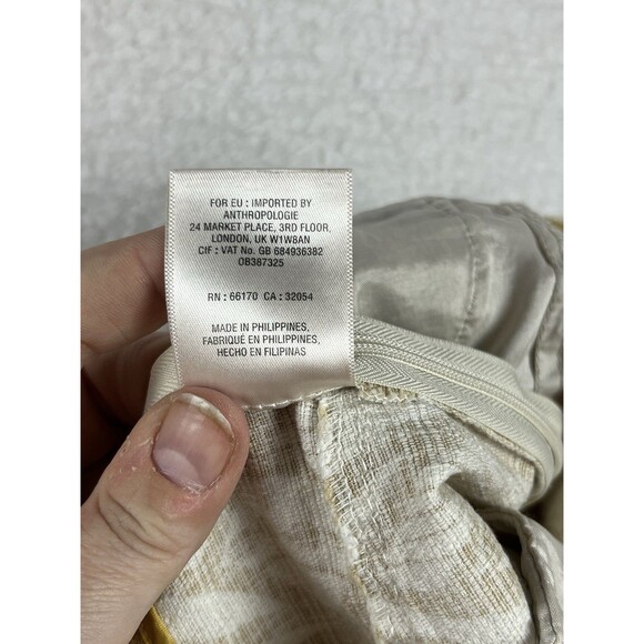 Anthropologie Elevenses Shorts Womens 0 Tiled Tide Dress Geometric Boho Preppy - Picture 5 of 13